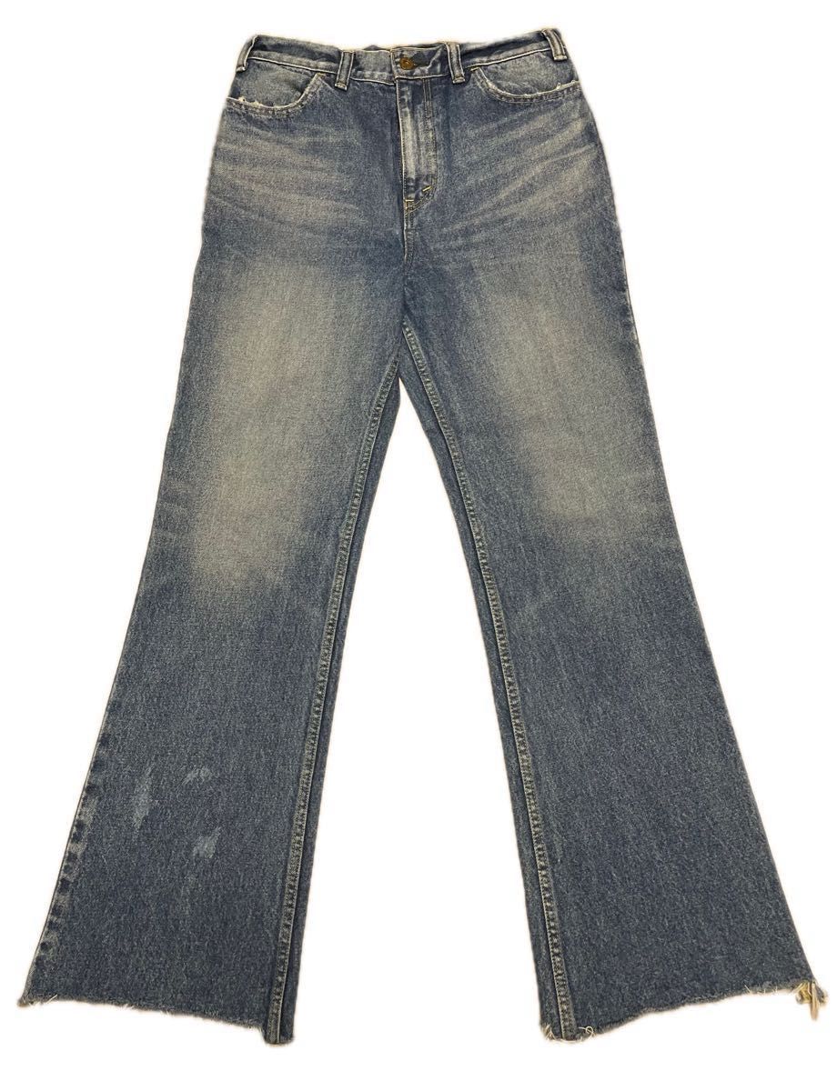 美品 38 【MADISONBLUE/マディソンブルー HEM CUT FLARE デニム 美品 38 【MADISONBLUE/マディソンブルー HEM CUT FLARE デニム