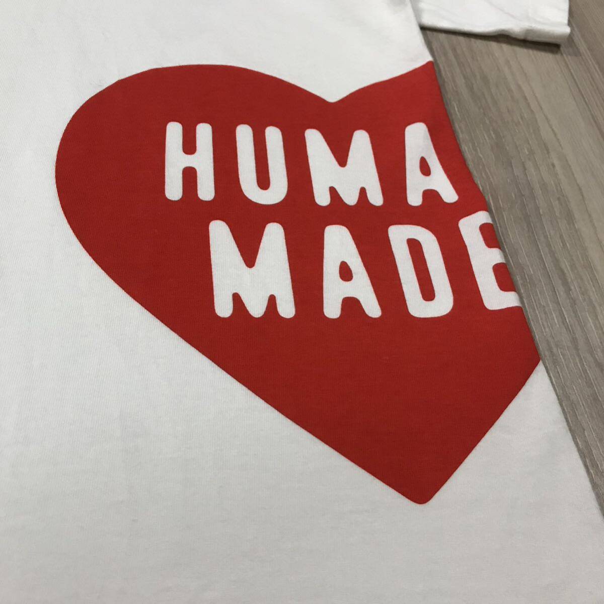 XL HUMAN MADE HEART GRAPHIC Tee BIG WHITE RED NIGO T-SHIRT XL HUMAN MADE HEART GRAPHIC Tee BIG WHITE RED NIGO T-SHIRT