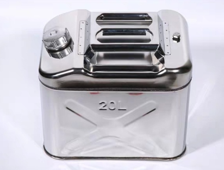 持ち運び便利 20L ガソリン携行缶 201ステンレス ガソリン缶 ガソリンタンク軽油桶 灯油タンク 燃料タンク