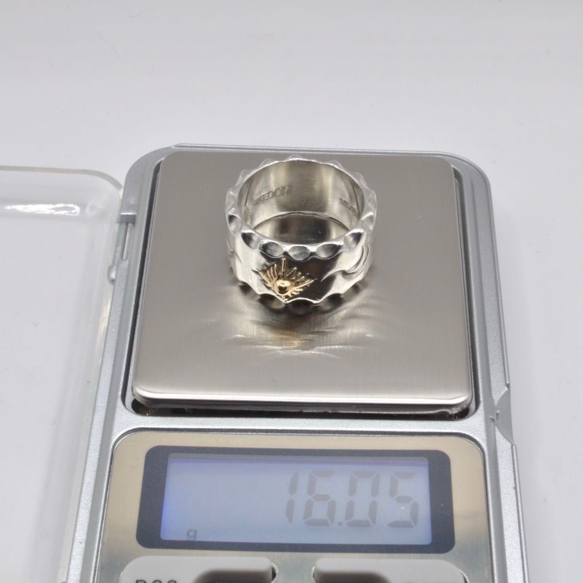極美品 Arizona Freedom 中太陽神 唐草リング 淵削 19号 極美品 Arizona Freedom 中太陽神 唐草リング 淵削 19号