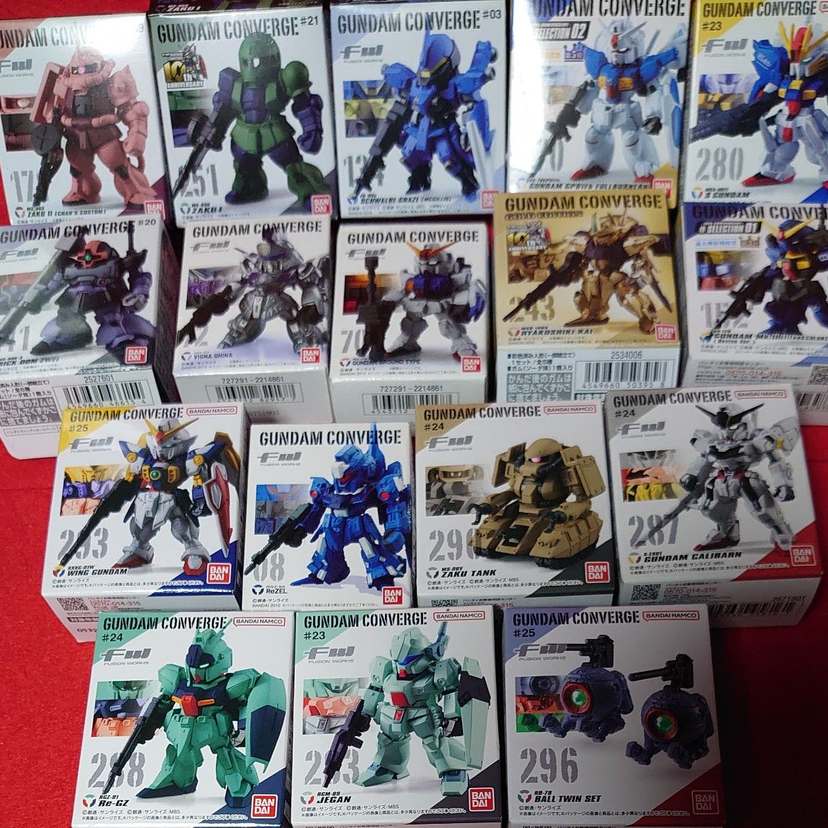 GUNDAM CONVERGE FW ガンダムコンバージ 17個セット 内袋未開封 GUNDAM CONVERGE FW ガンダムコンバージ 17個セット 内袋未開封