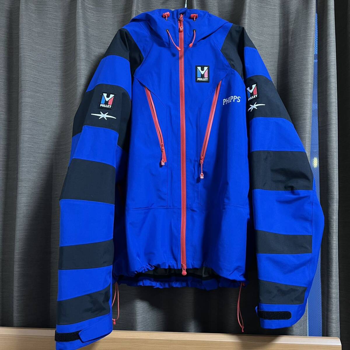 12250円 激レア Phipps Millet Goretex Rain Jacket - 男性用 12250円 激レア Phipps Millet Goretex Rain Jacket - 男性用