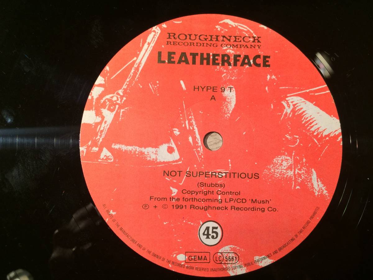 レコード/12インチ★LEATHERFACE★Not Superstitious_画像2