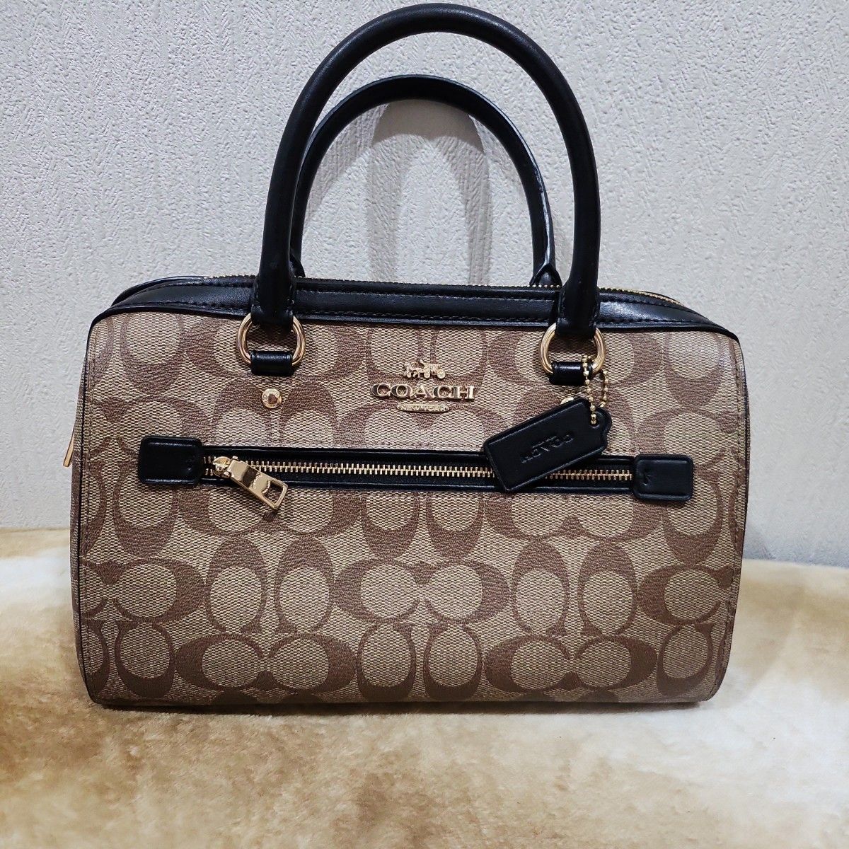 【美品】 COACH ミニボストンバッグ