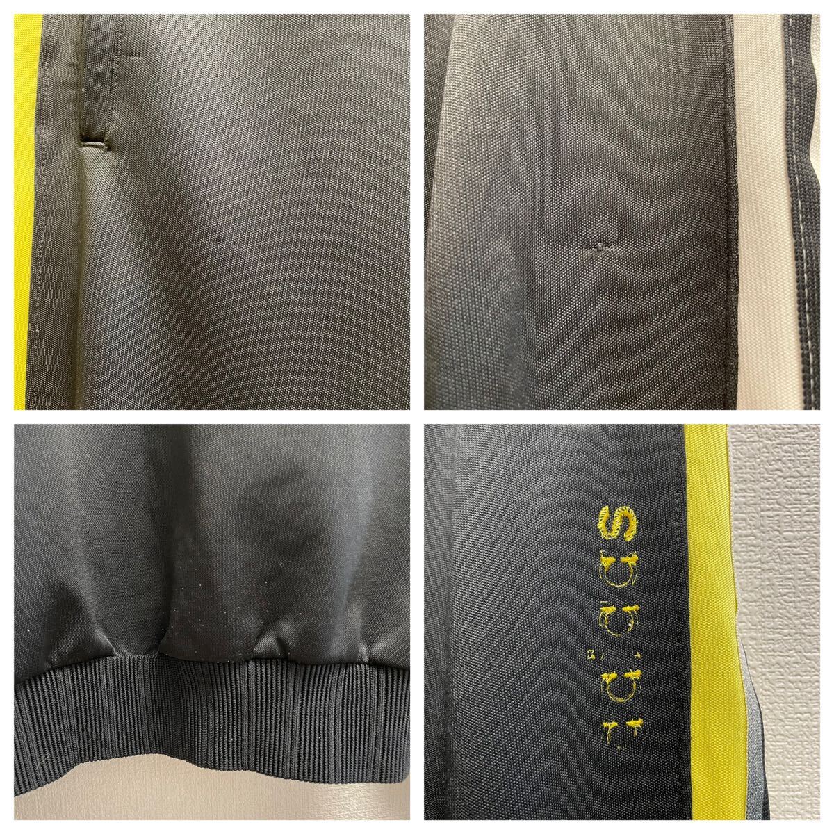 adidas アディダス ジャージ セットアップ Lサイズ 黒×イエロー adidas アディダス ジャージ セットアップ Lサイズ 黒×イエロー