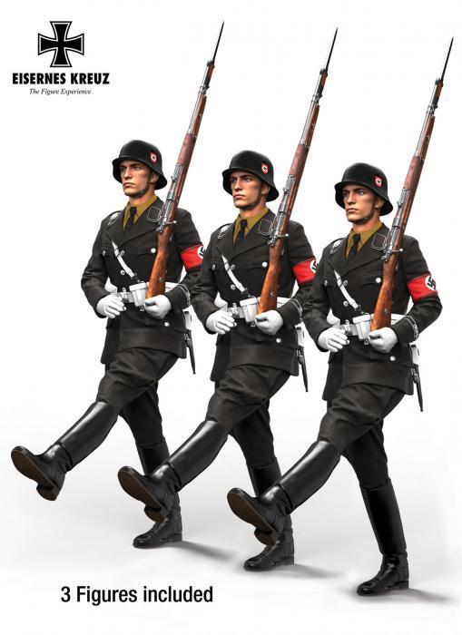 アンドレアミニチュア EK72-F011 1/72 儀仗兵部隊 LAH ガチョウ足行進をする兵士 1939年