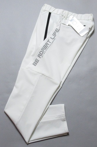 ファッションなデザイン ゴルフ 春/秋 アダバット/adabat 吸水速乾 定価28600円/46(79-82)/082-76301/新品/ホワイト ストレッチパンツ 82cm~