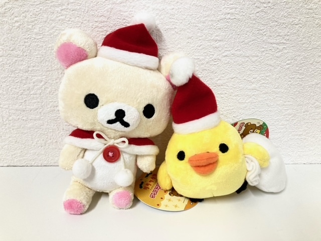 リラックマ - コリラックマ 2体セット クリスマス pink snow リラックマ - コリラックマ 2体セット クリスマス pink snow