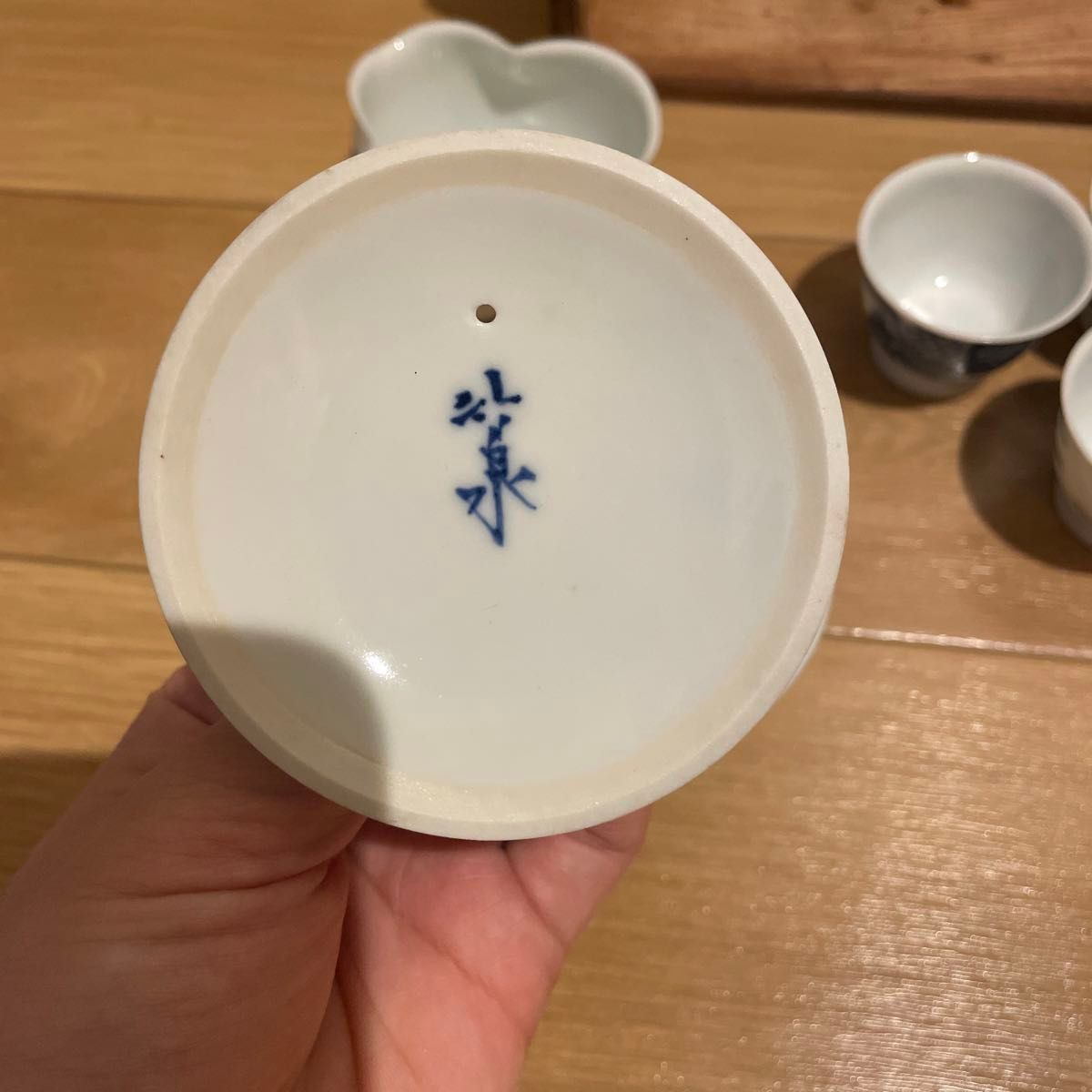 平安 竹泉 茶器セット 染付 煎茶器セット 急須 湯冷し 湯呑み 5 平安 竹泉 茶器セット 染付 煎茶器セット 急須 湯冷し 湯呑み 5