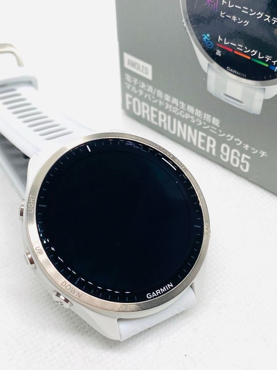 美品】GARMIN (ガーミン) Forerunner 965 ホワイト 新品未使用 美品】GARMIN (ガーミン) Forerunner 965 ホワイト 新品未使用
