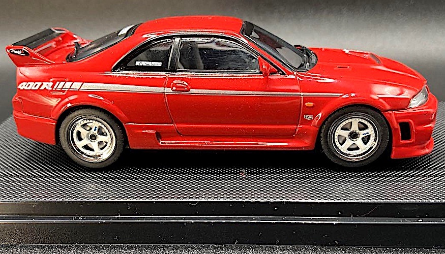 Ж EBBRO 1/43 Ниссан Skyline GT-R Nismo 400R 1996 BCNR33 красный Ж EBBRO Nissan Skyline GTR Nismo 400R R33 Red Ж R32 R34