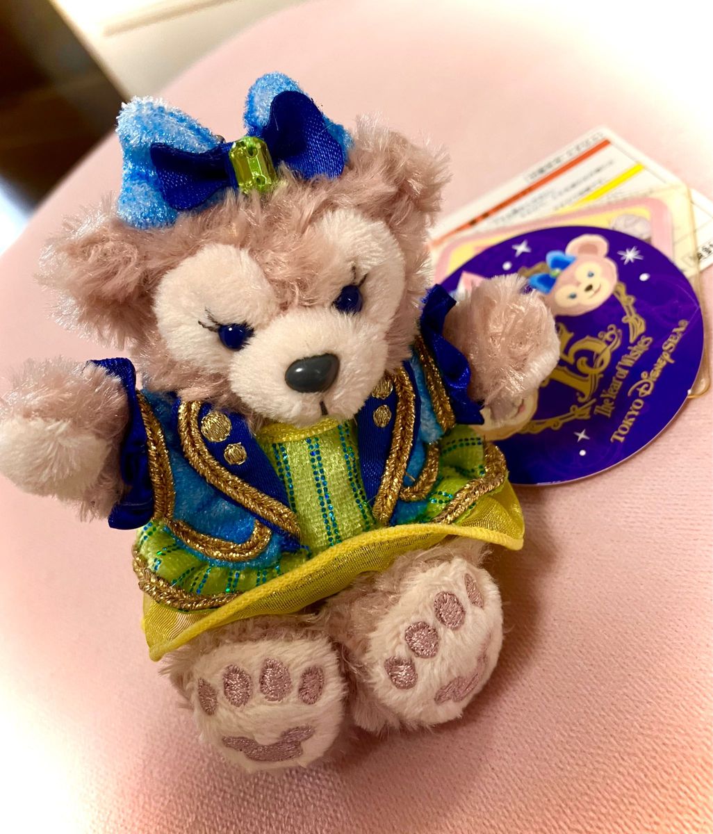 ディズニーシー15周年ぬいぐるみ シェリーメイ ダッフィー 新品 ディズニーシー15周年ぬいぐるみ シェリーメイ ダッフィー 新品