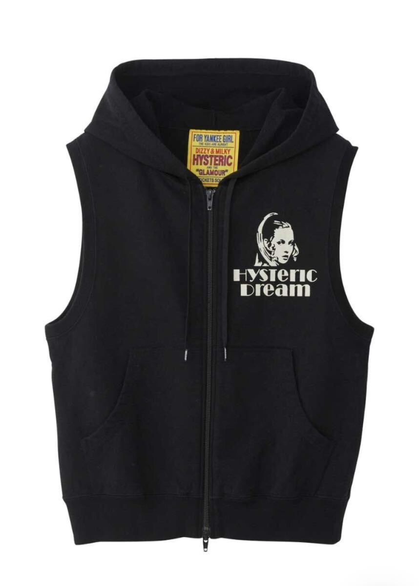 １回使用のみ HYSTERIC GLAMOUR WOMAN HYSTERIC DREAM ベスト ブラック フリーサイズ