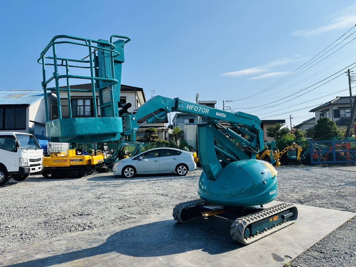  front rice field factory HF070R 1455HR crawler type 7m high place operation car used Mini hydraulic excavator Mini Yumbo trade in OK