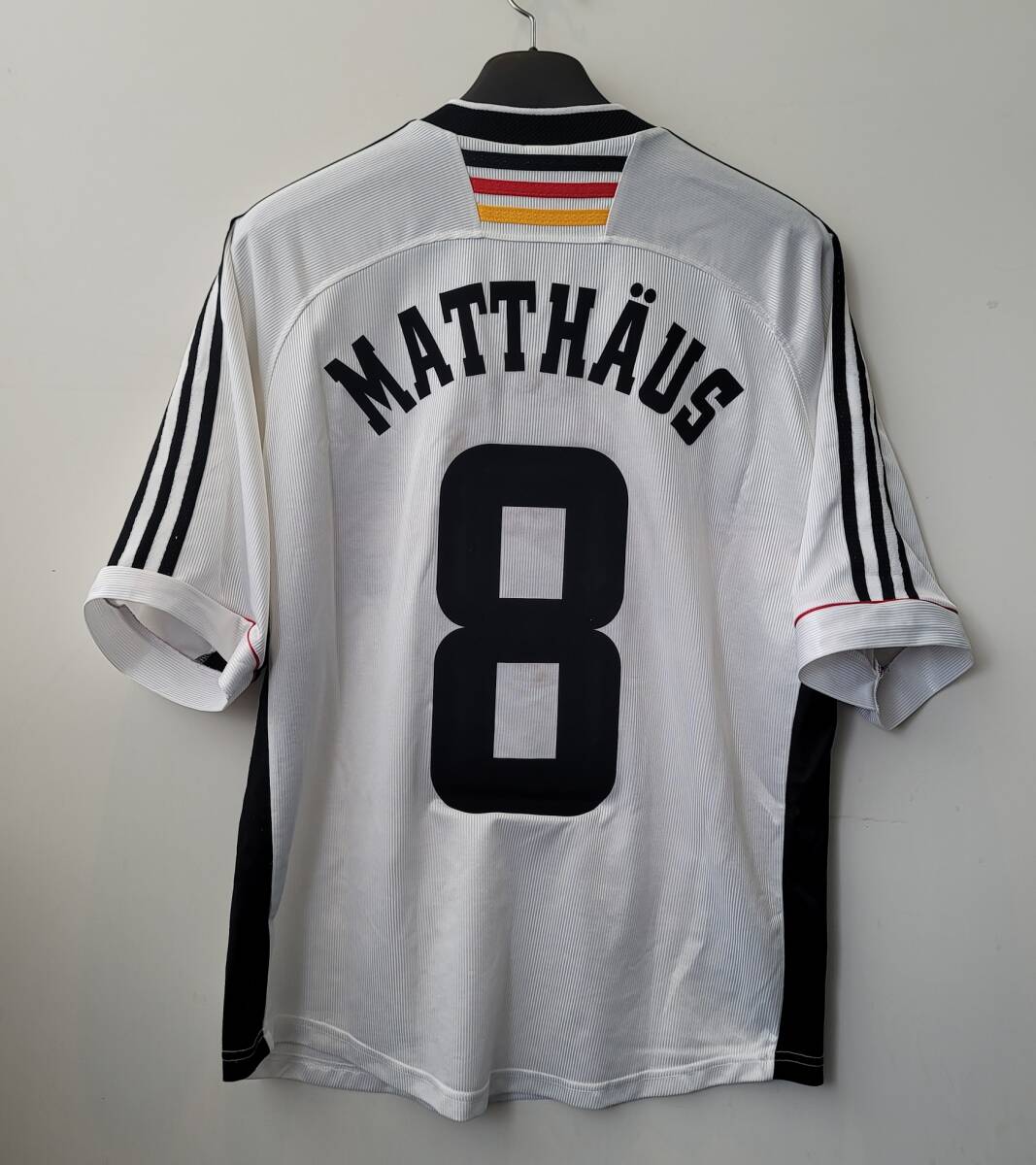 98W杯 ドイツ代表 DFB Germany(H)#8 ローター?マテウス MATTHAUS 半袖 ADIDAS正規(guī) 1998 World Cup仕様 L