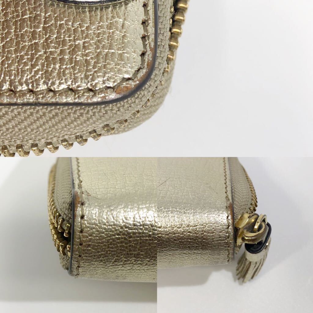ANYA HINDMARCH アイズ スモール ジップ ラウンド ウォレット ANYA HINDMARCH アイズ スモール ジップ ラウンド ウォレット
