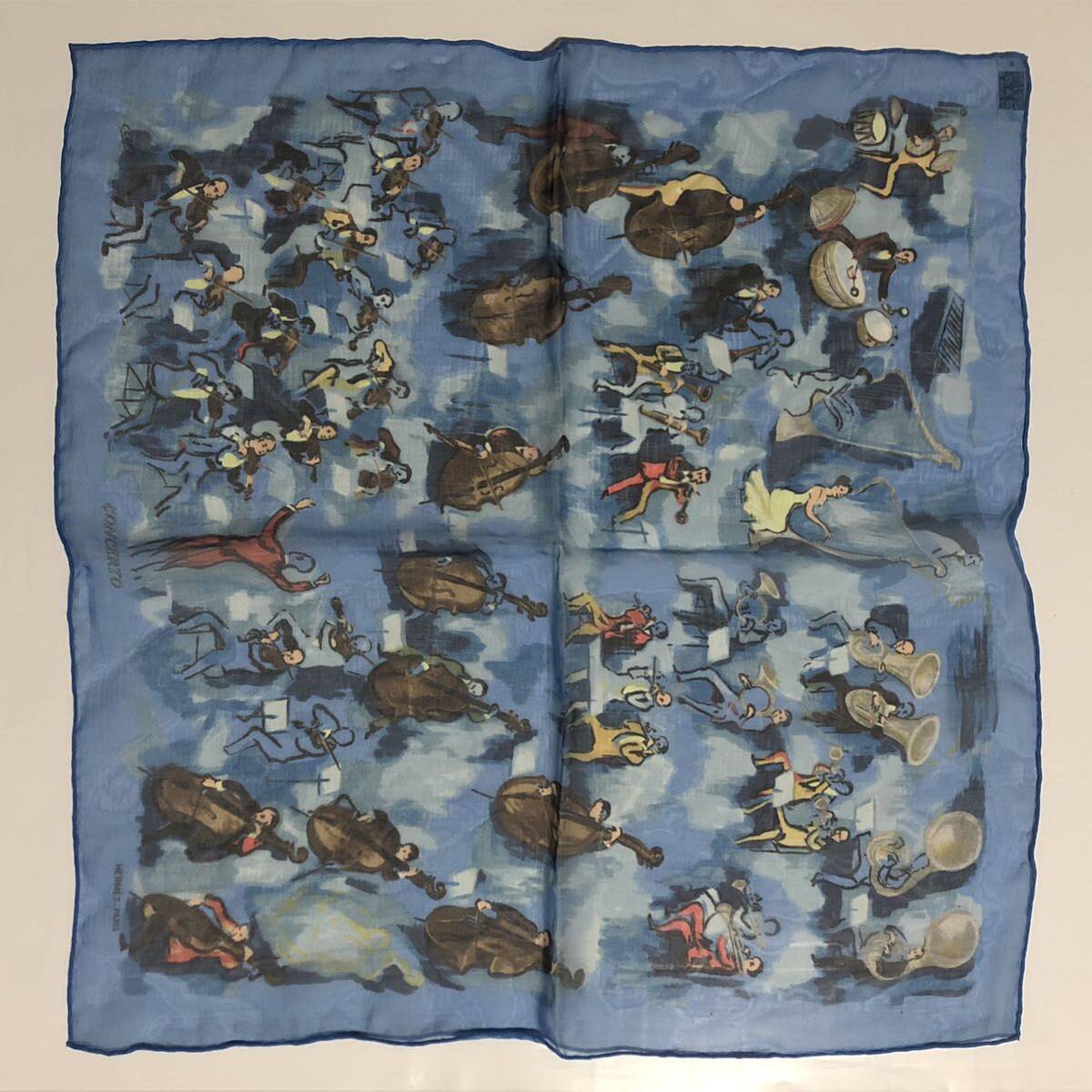 超美品 プチカレ CONCERTO エルメス ミニスカーフ コンチェルト 超美品 プチカレ CONCERTO エルメス ミニスカーフ コンチェルト