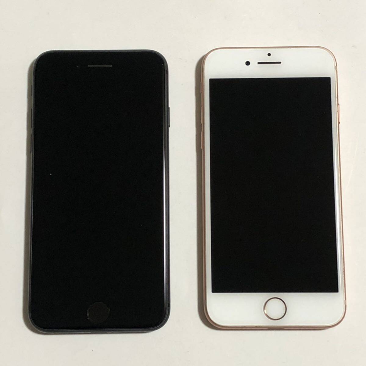 iPhone8 本体のみ 2台まとめて 複数台有iPhone8 64GB/レッド/判定○