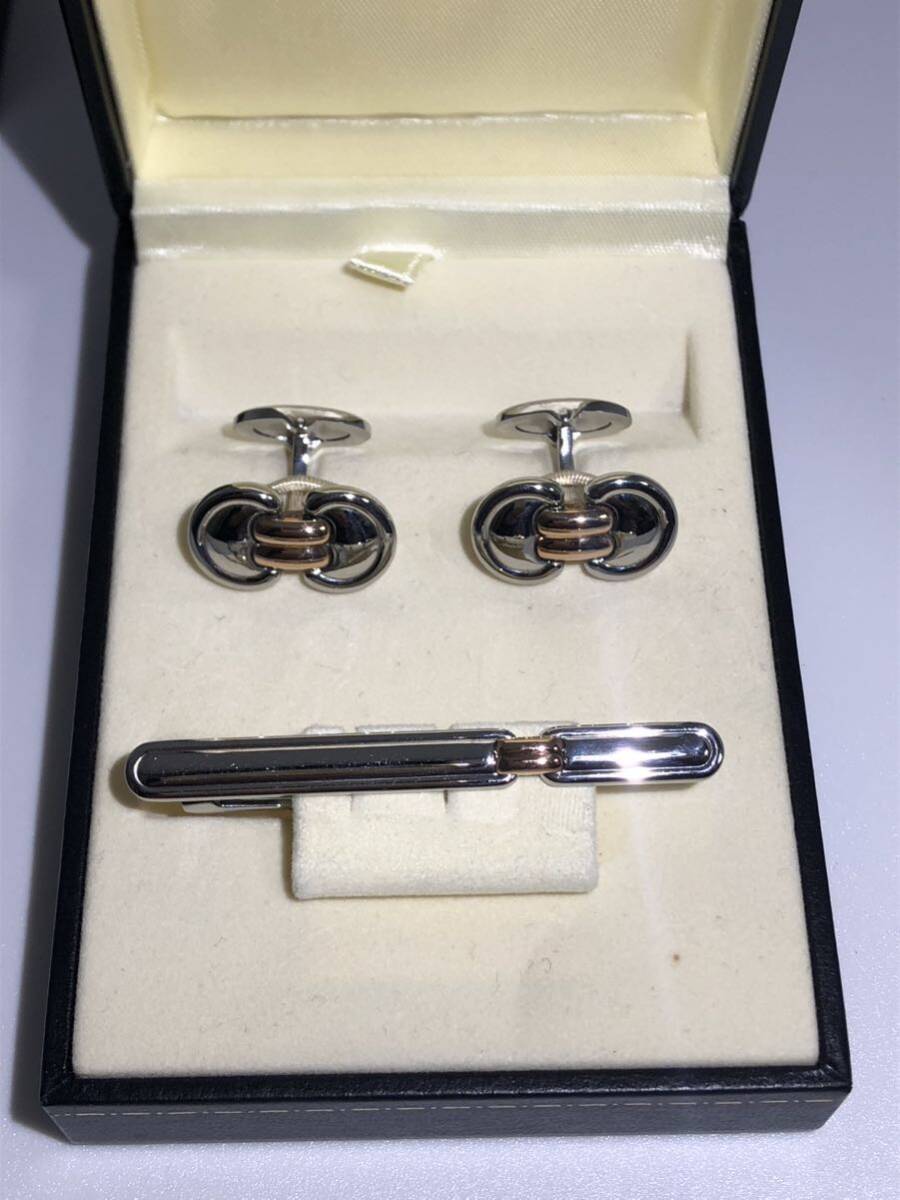 レア 超美品 ALFRED DUNHILL ネクタイピン & カフス セット 18K レア 超美品 ALFRED DUNHILL ネクタイピン & カフス セット 18K