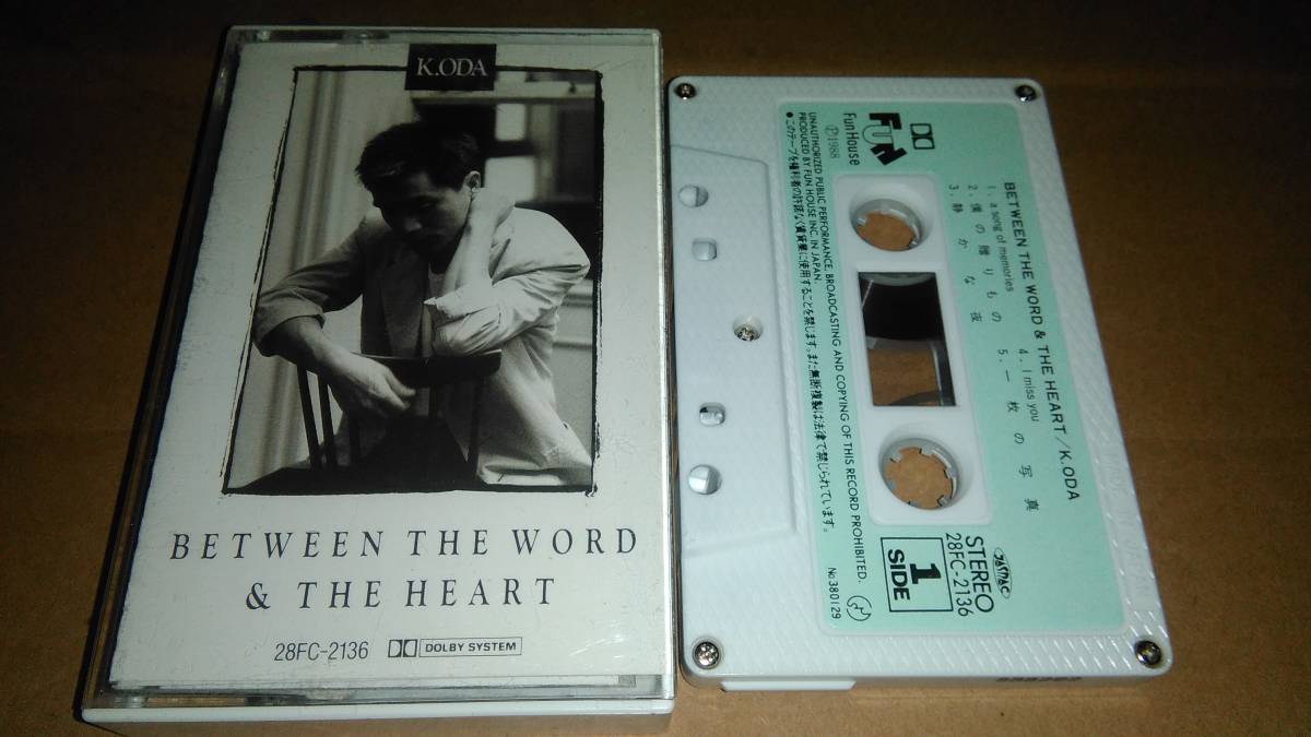 小田和正　BETWEEN THE WORD & THE HEART カセットテープ_画像1