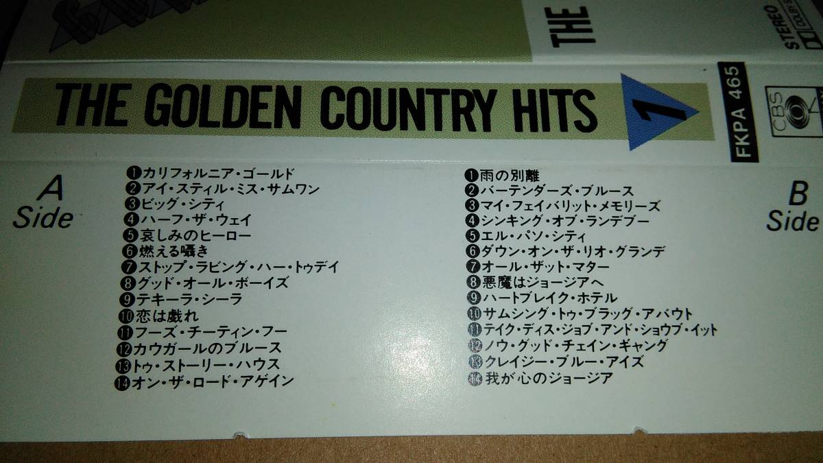 THE GOLDEN COUNTRY HITS 1 カセットテープ_画像2