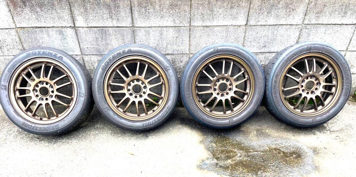 RAYS鍛造RE30 6.5j-16インチ+55 RE71RS 205-50-16 114.3mm 5