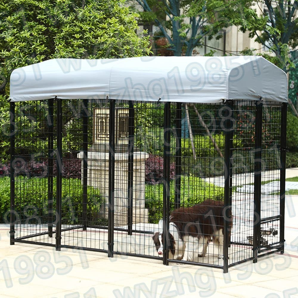 ペットフェンス針金犬籠大型犬室外ポンポン穴開けずDIYペット ペットフェンス針金犬籠大型犬室外ポンポン穴開けずDIYペット