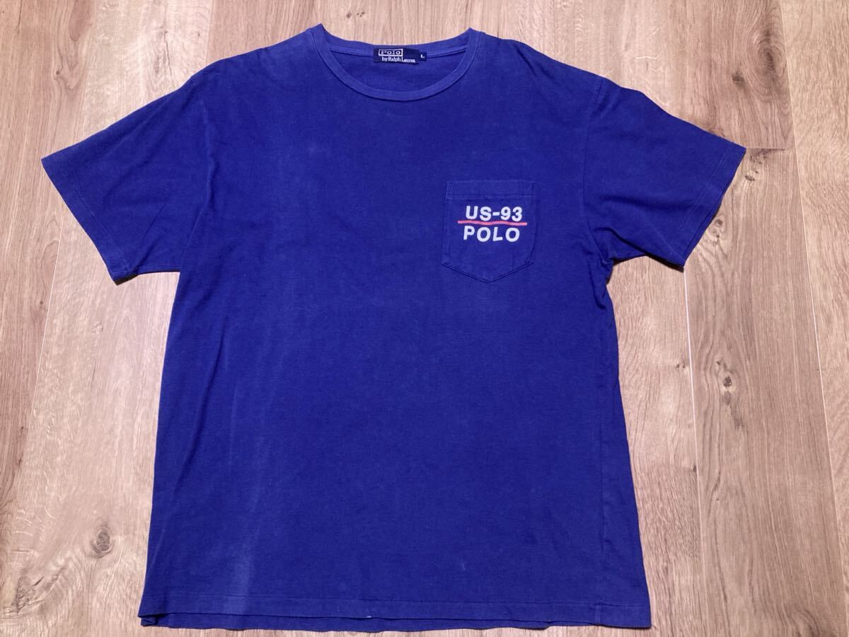 当時物ラルフローレン　ナイガイ製Tシャツ 90s polo ralph lauren sport vintage sailing 1993