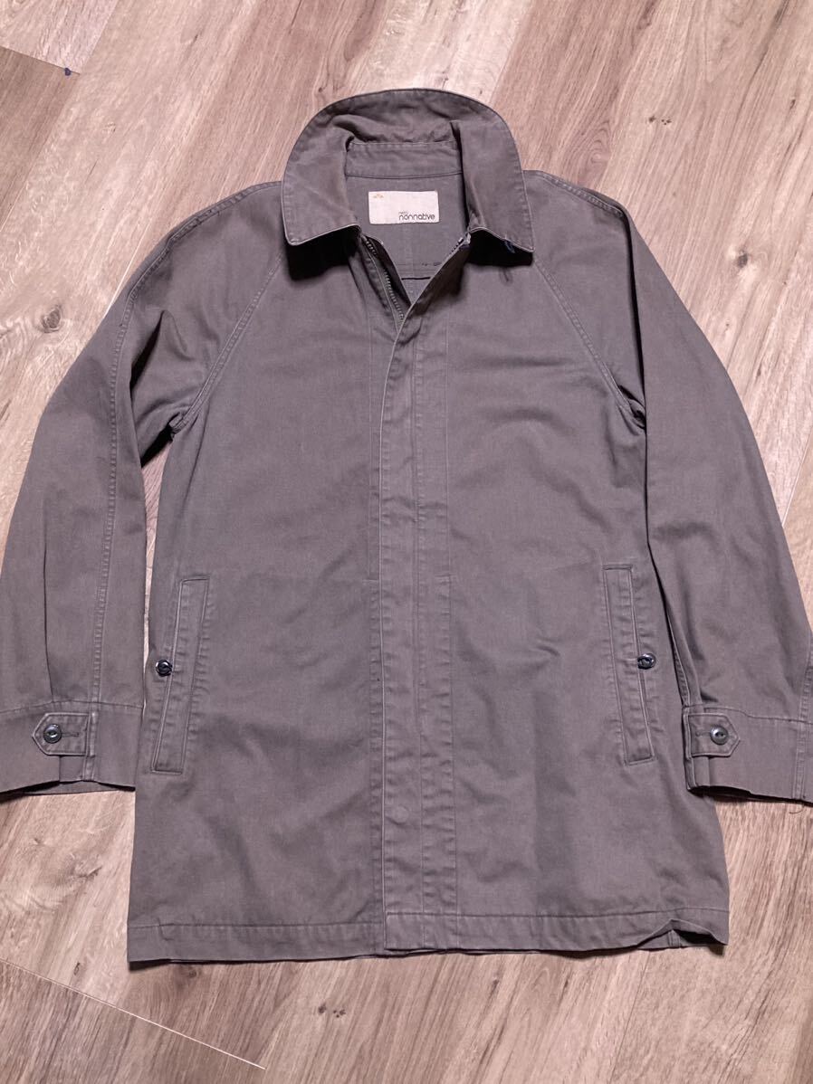 ノンネイティブ　nonnative ステンカラーコート カーキ ジャケット コットン