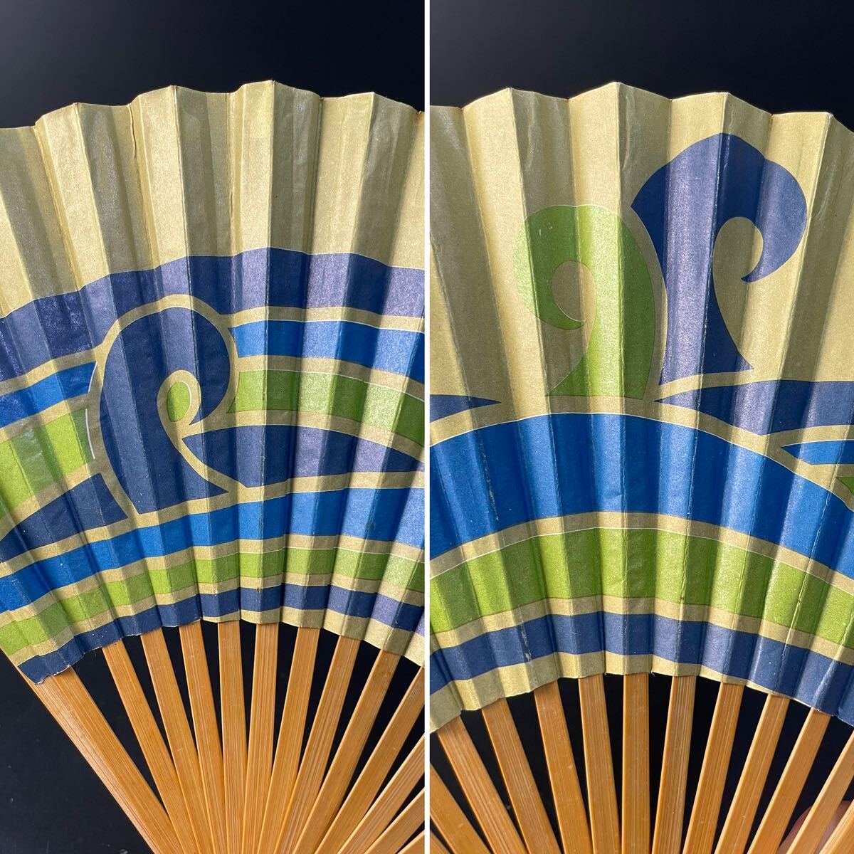 扇子 CATHAY PACIFIC 波紋 浴衣 和裝 著物 小物 お祭り 夏 和服小物 せんす 和裝小物 20