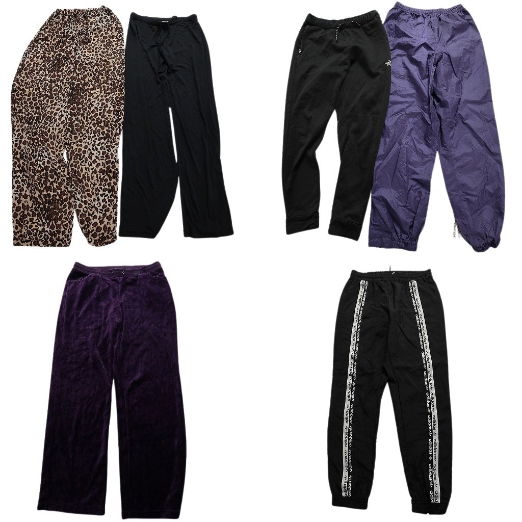 古着卸 まとめ売り パンツ 6枚セット (レディース XS /S /M /L ) ノースフェイス アディダス L.L.BEAN MT9080