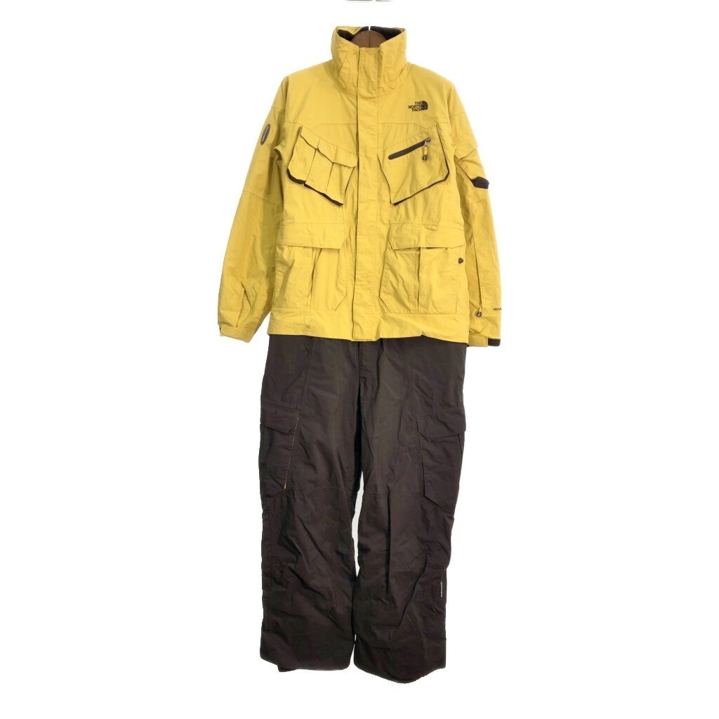 THE NORTH FACE ノースフェイス RECCO オールインワン アウトドア スノースポーツ イエロー (メンズ M) 中古 古着 R0996