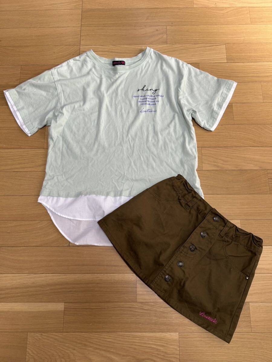  Rav toki Schic top and bottom set size S 140 centimeter short sleeves T-shirt short pants ska bread Kids Junior girl 