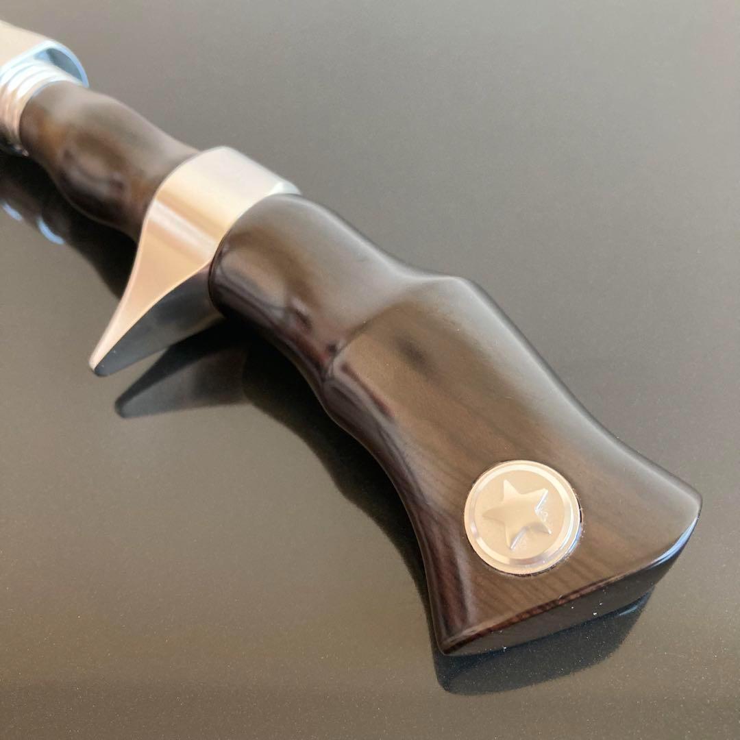 新品】ロッドビルディング ウッドガングリップ 天然木 シルバー 新品】ロッドビルディング ウッドガングリップ 天然木 シルバー