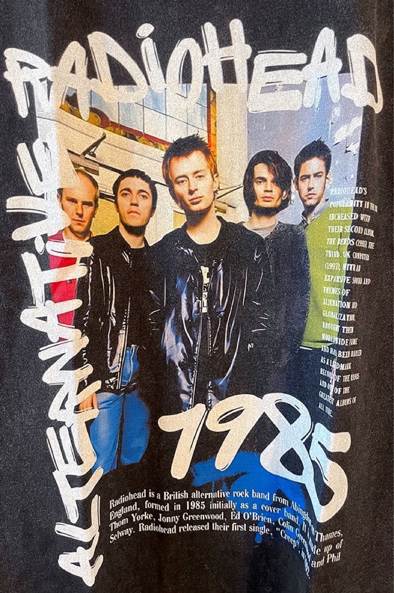 radiohead レディオヘッド tシャツ バンドT トムヨーク radiohead レディオヘッド tシャツ バンドT トムヨーク