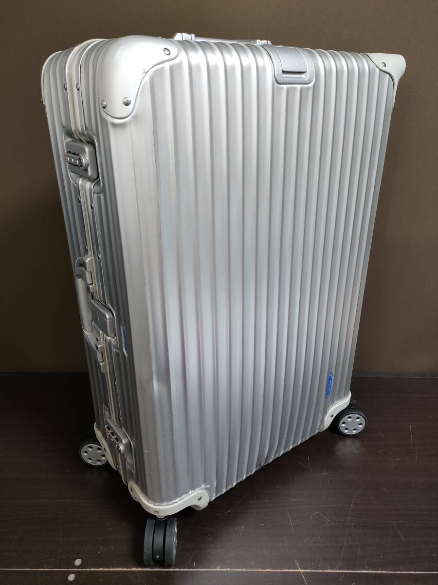 RIMOWA 稀少トパーズ青ロゴ82L良品 2009年ドイツ製 932 70 RIMOWA 稀少トパーズ青ロゴ82L良品 2009年ドイツ製 932 70