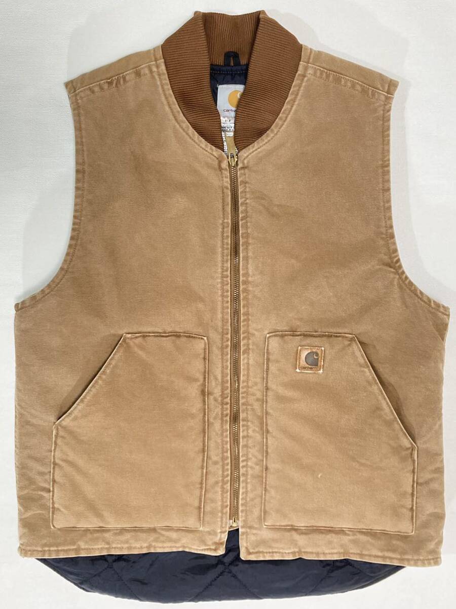 Carhartt カーハート ダックベスト V02 Mサイズ メキシコ産 BRN Carhartt カーハート ダックベスト V02 Mサイズ メキシコ産 BRN