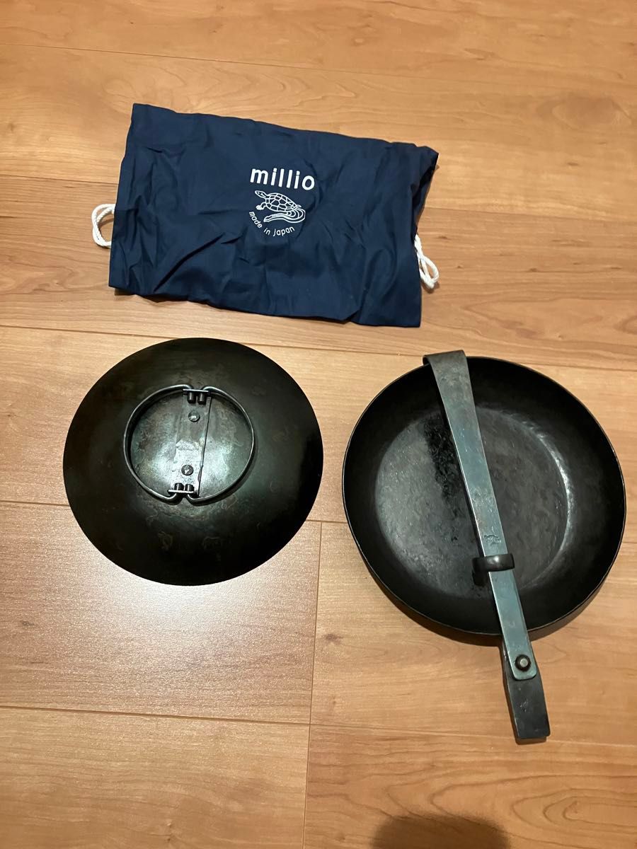 millio ミリオ 安隨製作所 折りたたみ フライパン 22㎝ サンゾー millio ミリオ 安隨製作所 折りたたみ フライパン 22㎝ サンゾー