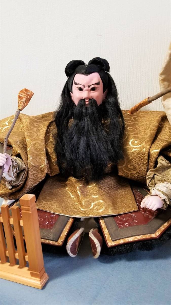 神武天皇と道臣命 明治時代 京都製 神武天皇と道臣命 明治時代 京都製