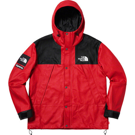 正規 赤 S Supreme The North Face Leather Mountain Parka シュプリーム ノースフェイス レザー RTG マウンテンパーカー Cargo Jacket_画像2