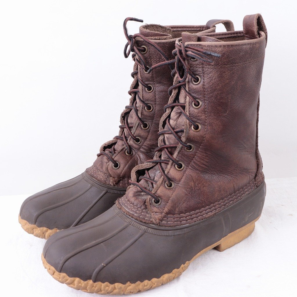 【爆売り!】 メンズ L.L.Bean LLビーン アメリカ製 ダークブラウン 8ホール USA製 位 90's 位 26.0cm 位/ 8 US ビーンブーツ ブーツ bb977 中古 男性用