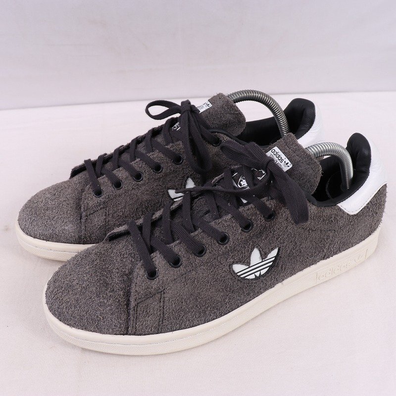 STANSMITH 26.0cm/adidas スタンスミス アディダス スニーカー ダークグレー 黒 白 中古 古着 メンズ ad5295