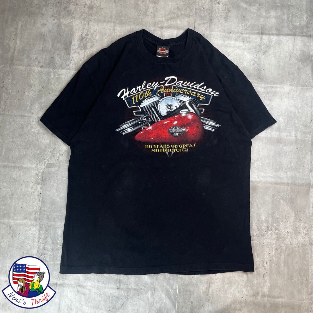 ハーレーダビッドソン 110周年記念Tシャツ 2011年 USA古着 2007