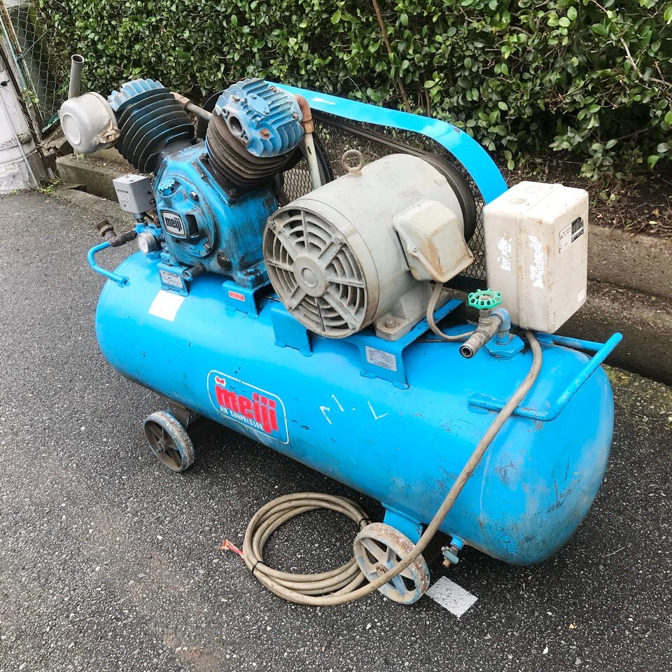 取清g062 明治 【5.5kw/7.3馬力/1055rpm】 レシプロエアー 取清g062 明治 【5.5kw/7.3馬力/1055rpm】 レシプロエアー