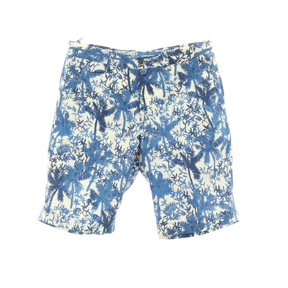 [ new goods ]pi- tea tolinoPT TORINO BERMUDA cotton botanikaru pattern short pants ivory x blue × navy [ size 46]