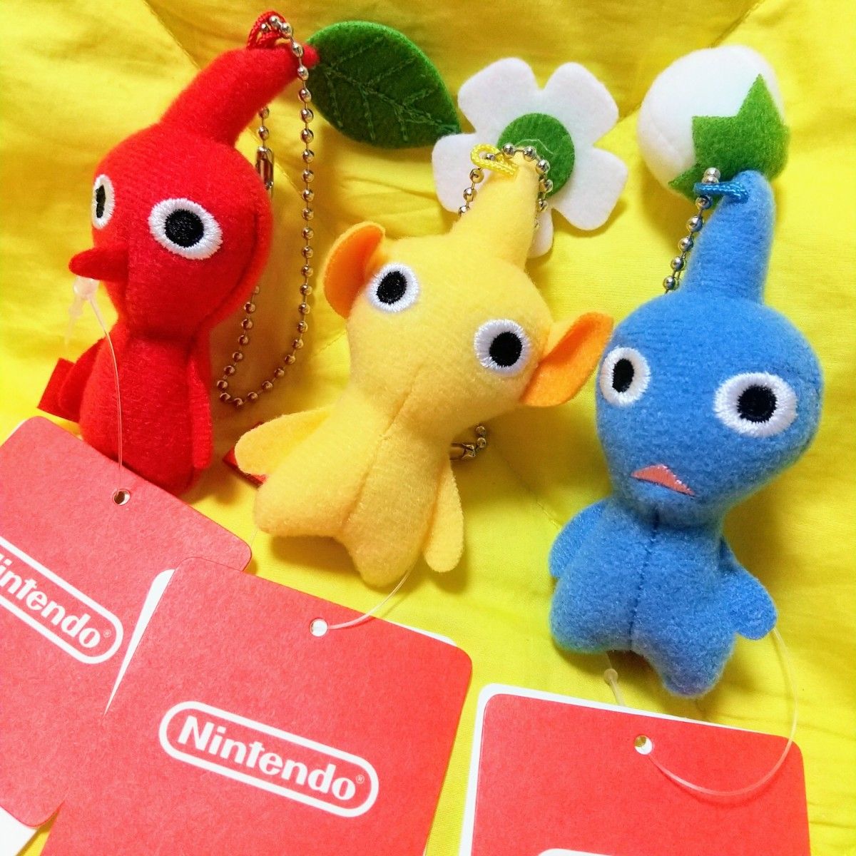 新品】赤黄青ピクミン ぬいぐるみマスコット キーホルダー 新品】赤黄青ピクミン ぬいぐるみマスコット キーホルダー