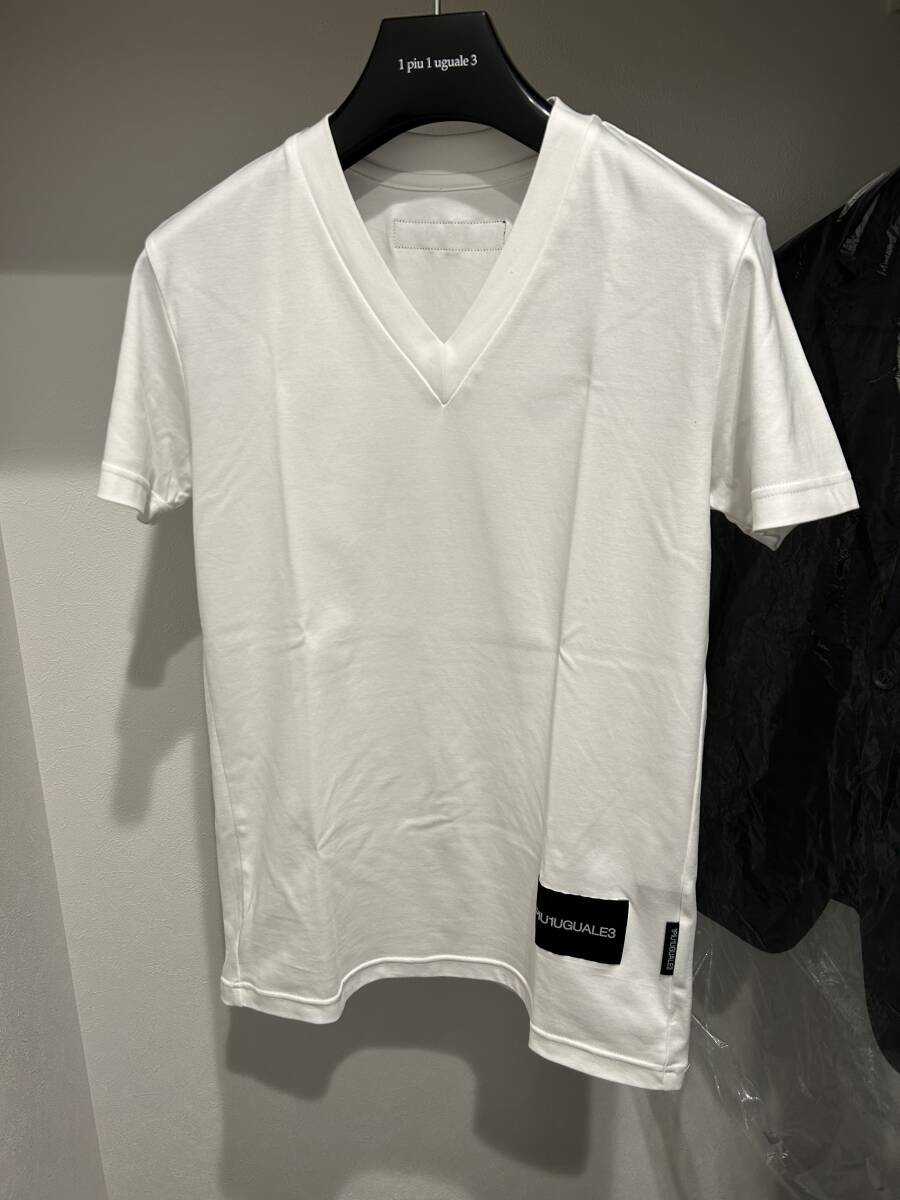 極美品 1piu1uguale3 TAG TEE サイズⅢ SUVIN PLATINUM SMOOTH カットソー AKM wjk