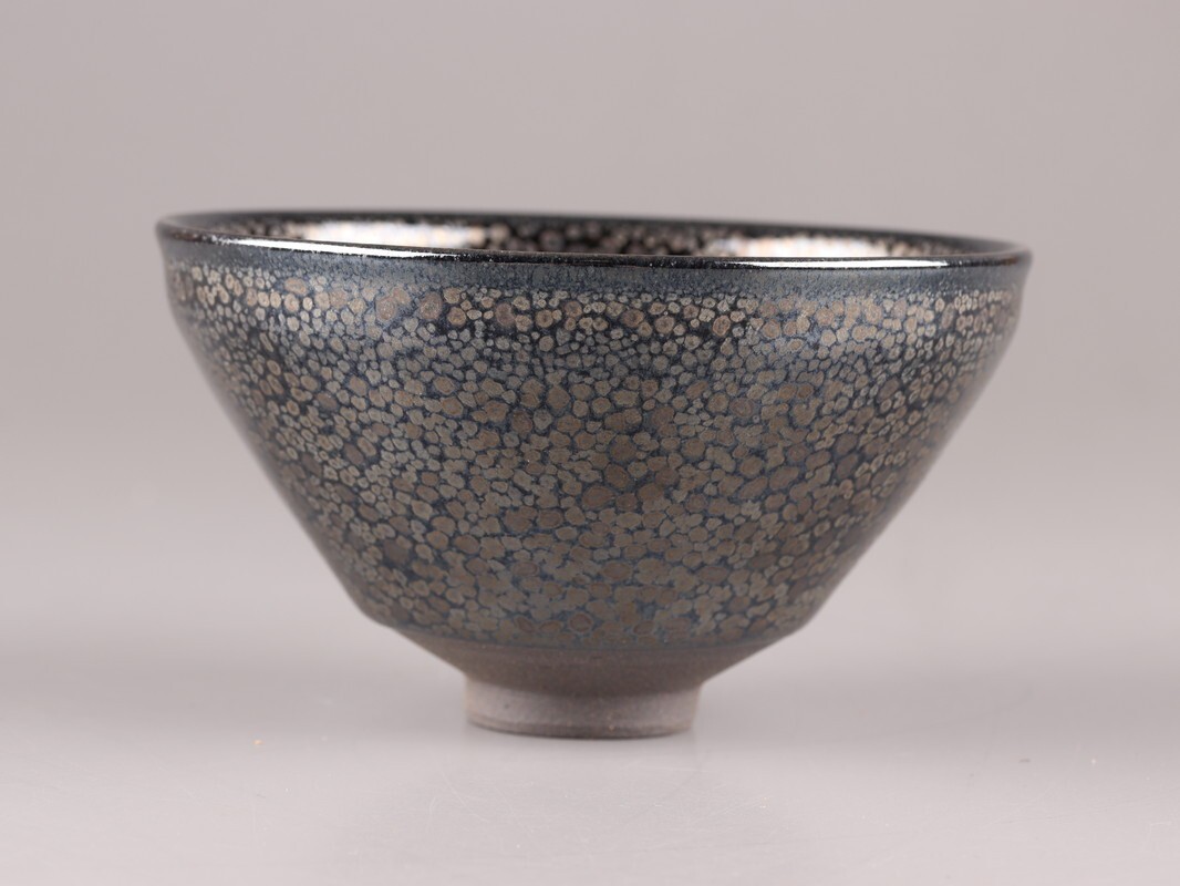Bibian 比比昂- 茶道具久田重義油滴天目茶碗共箱時代物極上品初 Bibian 比比昂- 茶道具久田重義油滴天目茶碗共箱時代物極上品初