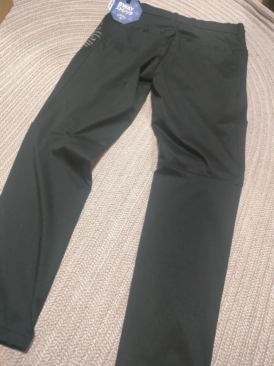  новый товар не использовался Callaway Callaway 8way стрейч брюки 3L 90cm черный чёрный Golf мужской одежда водоотталкивающий талия . растягивать .