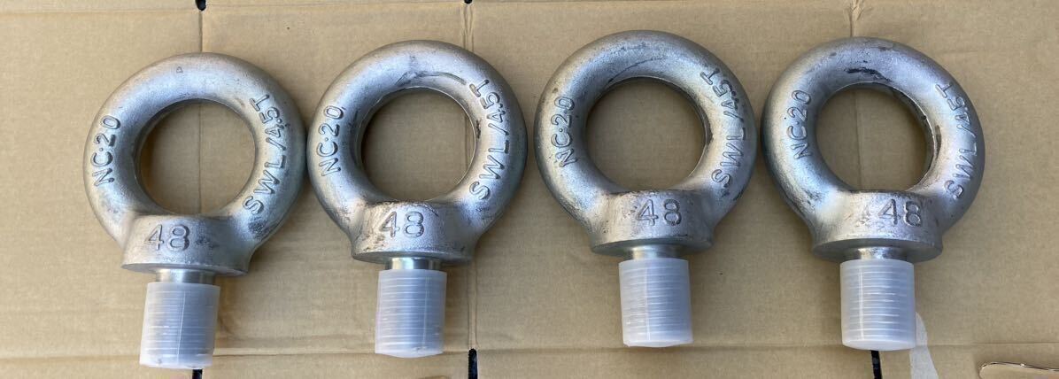 アイボルト M48 NC 20 SWL/4.5T 4個セット 吊り具 吊り金具 送料 アイボルト M48 NC 20 SWL/4.5T 4個セット 吊り具 吊り金具 送料